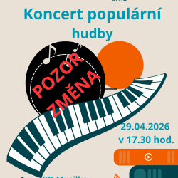 zuš ježkova a Mendlovo nám., Brno Koncert populární hudby
