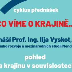 CO VÍME O KRAJINĚ.... přednáškový cyklus